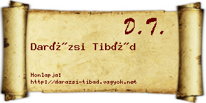 Darázsi Tibád névjegykártya